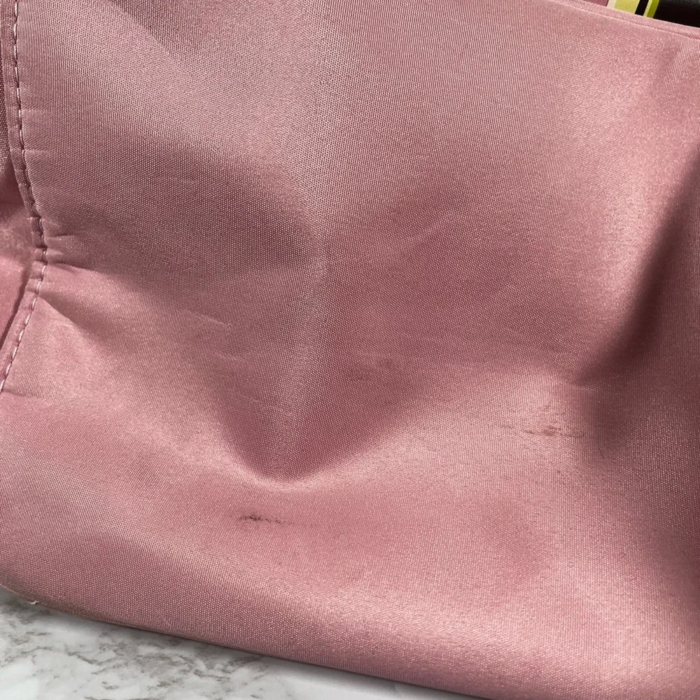 Gerber Pink and Brown Striped Diaper Bag with Changing Mat